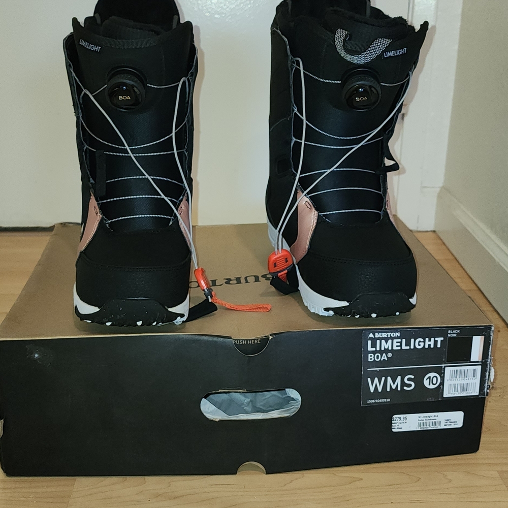 Burton Limelight BOA Boots - Black and Coral